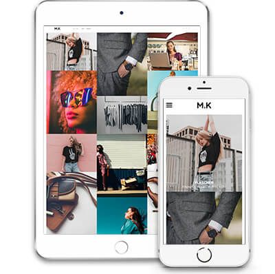 Website Builder, Template for fashion blog, Create fashion blog